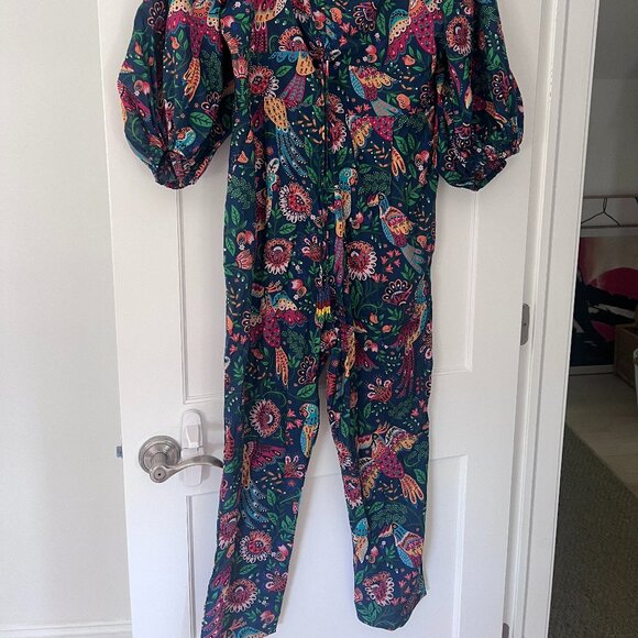 FARM Rio Pants - FARM Rio Floral Bird Jumpsuit